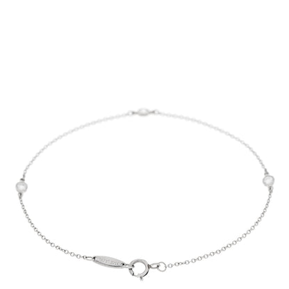 Tiffany Platinum Diamond .15ctw Elsa Peretti Diamonds by the Yard Station Bracelet 2 of 5