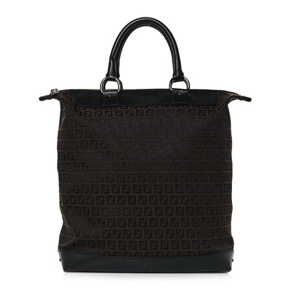 Fendi Zucchino Tote Dark Brown 1 of 13