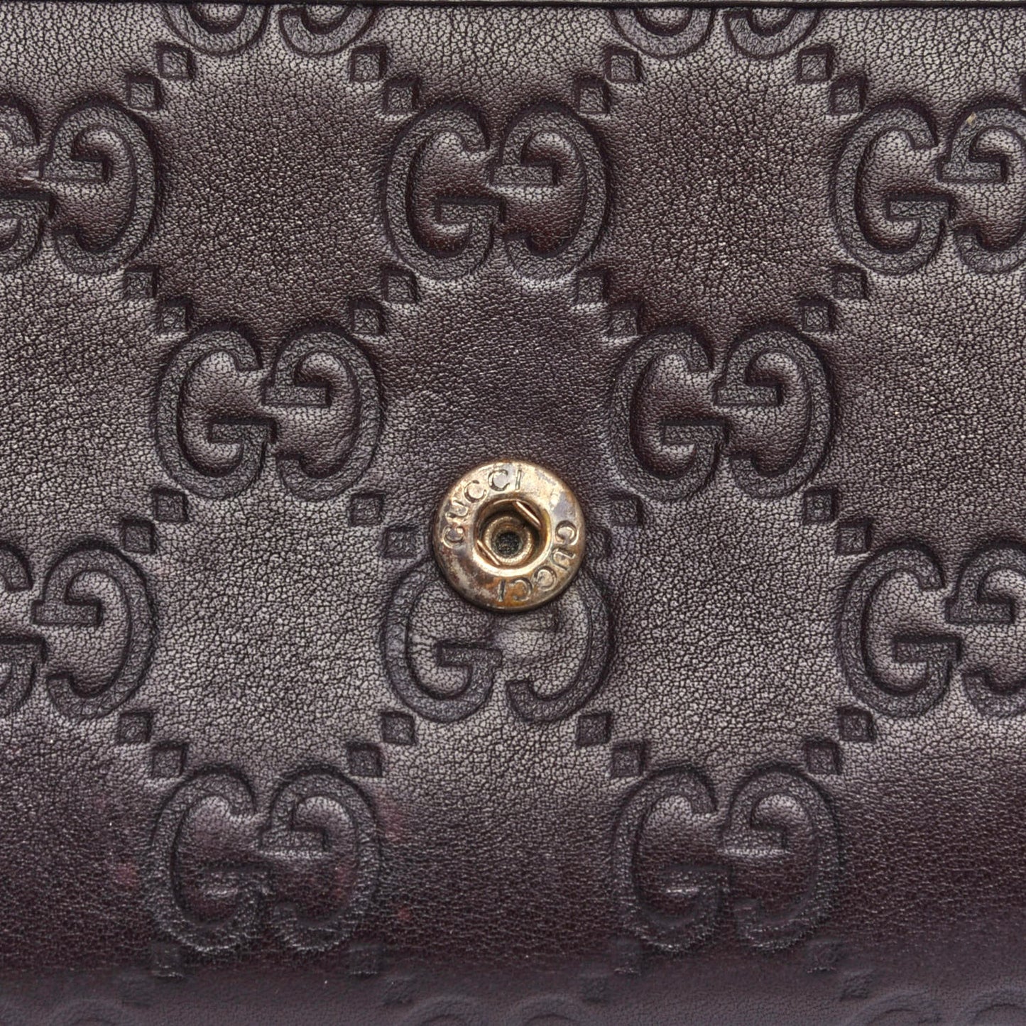 Guccissima Sukey Continental Wallet Purple