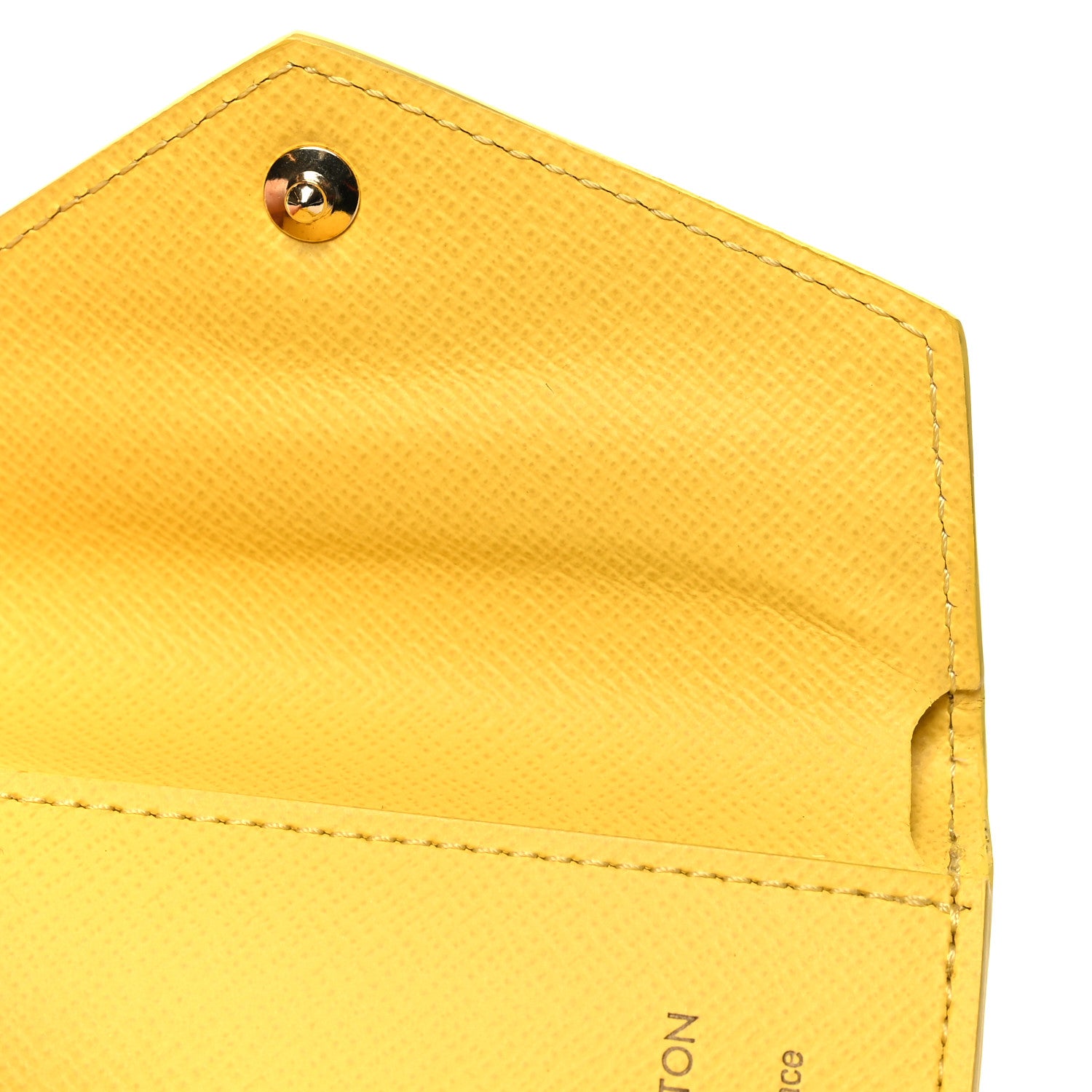 Louis Vuitton Damier Azur Zoe Wallet Jaune Pale 9 of 9