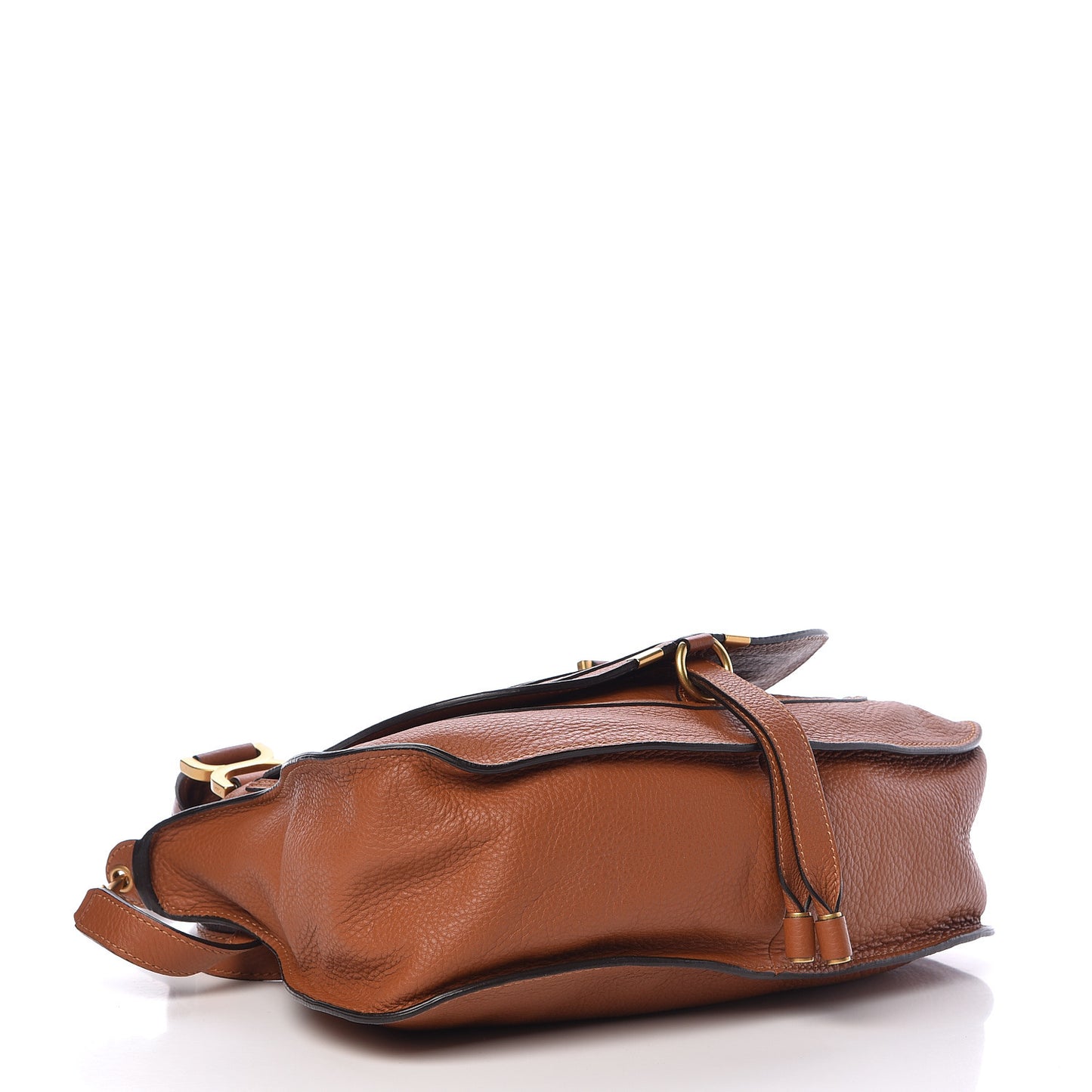 Calfskin Medium Marcie Satchel Tan