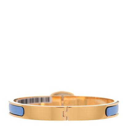 Hermes Enamel Mini Farandole Clic Chaine D'Ancre Bracelet Blue 3 of 7