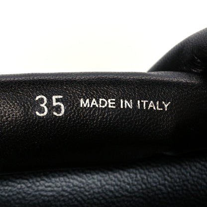 Prada Nappa Padded Blow 20mm Slingback Sandals 35 Black 7 of 9