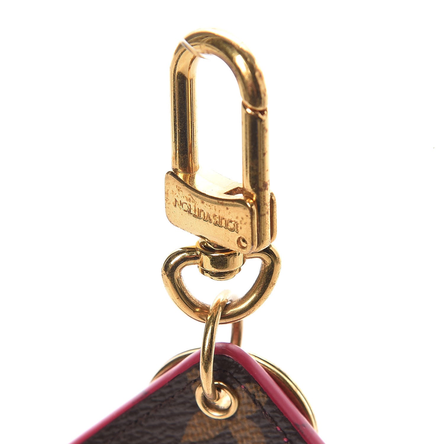 Louis Vuitton Monogram Illustre Carousel Bag Charm Key Ring Pink 3 of 3