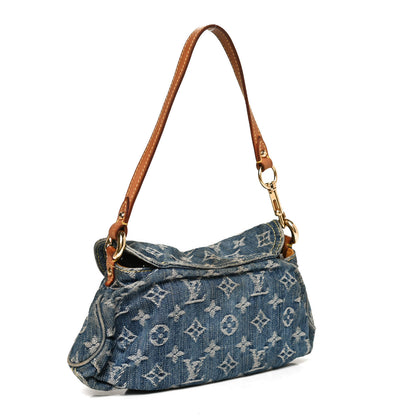 Louis Vuitton Monogram Denim Mini Pleaty Blue 3 of 11