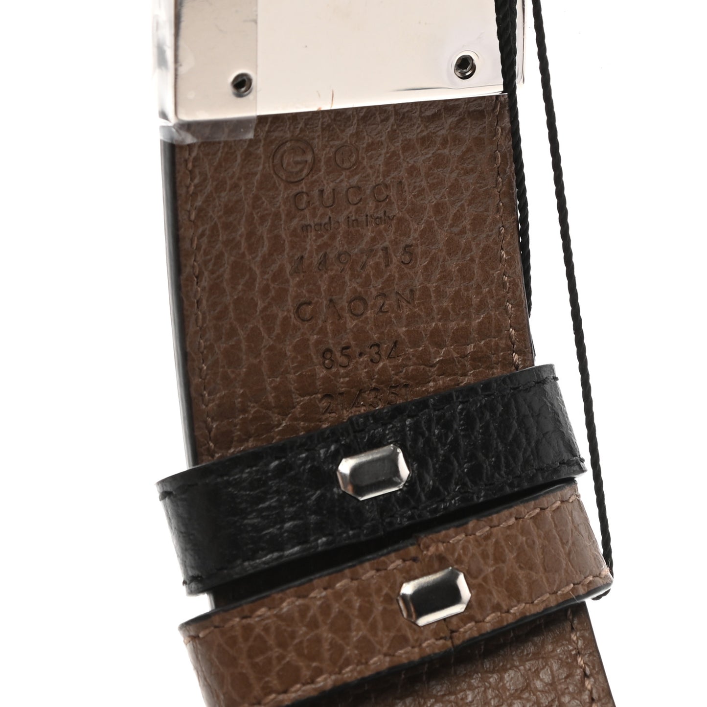 Calfskin 1973 Reversible Belt 85 34 Black Brown