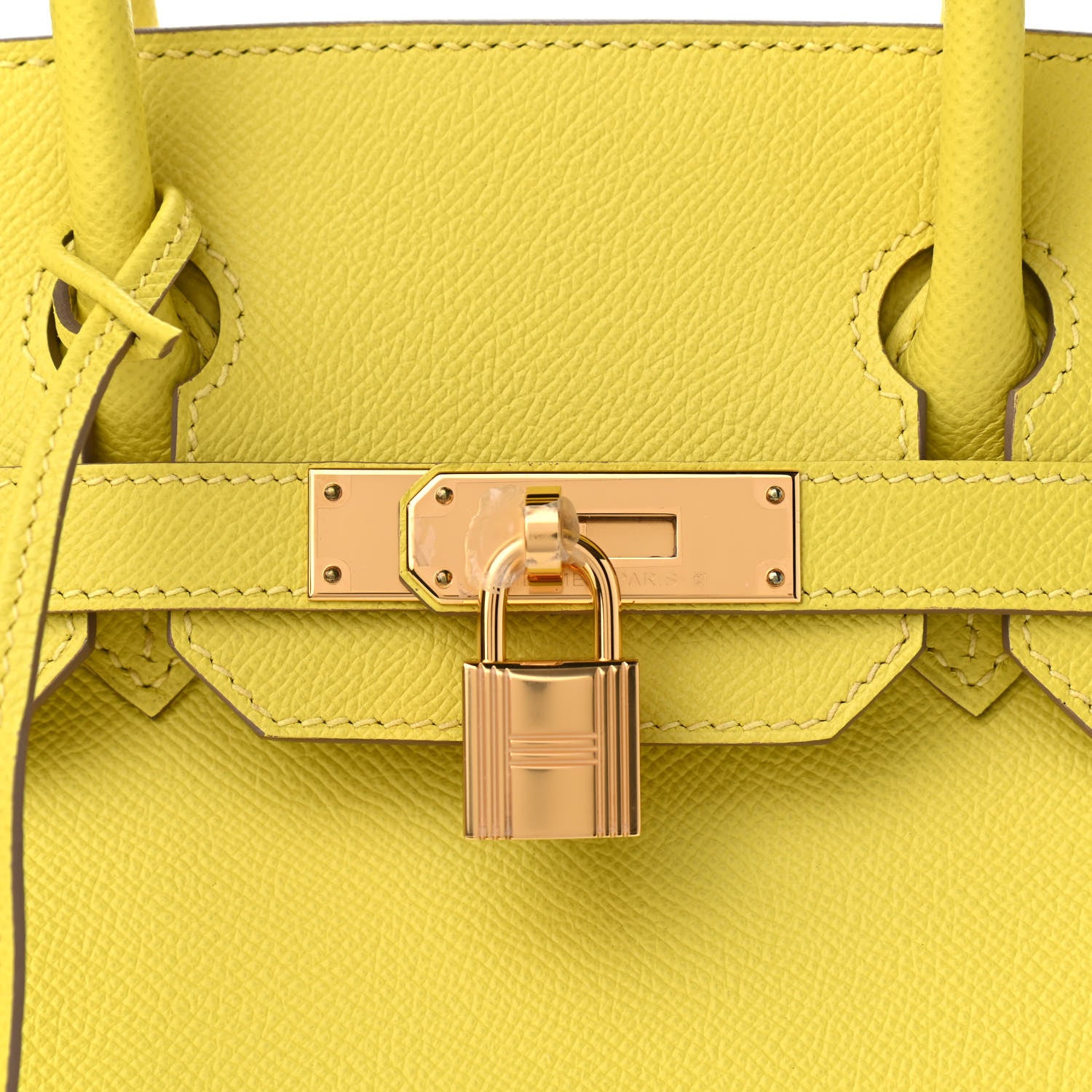 Hermes Epsom Birkin 30 Lime 10 of 11