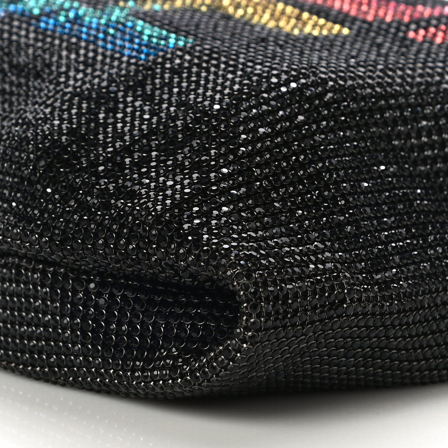 Crystal Mini Wanglock Shopper Black Rainbow