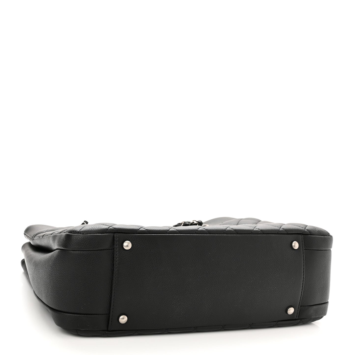 Caviar Quilted Urban Companion Shopping Tote Black