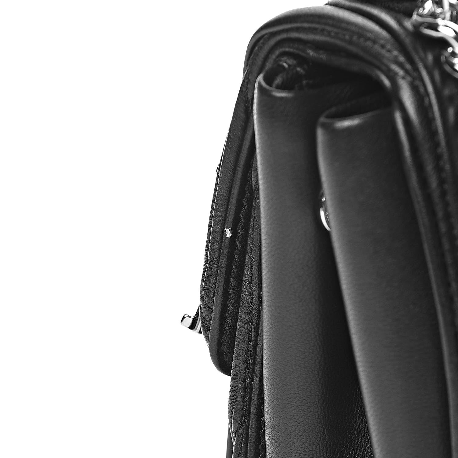 Miu Miu Nappa Matelasse Flap Black 12 of 13