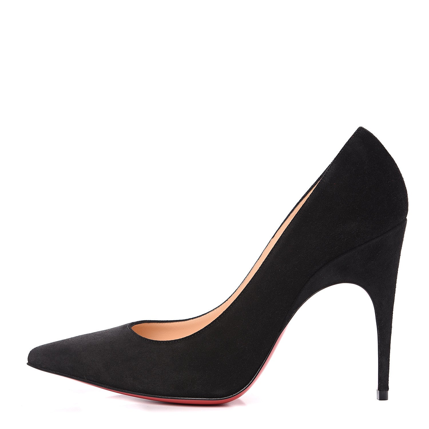 Christian Louboutin Veau Velours Alminette 100 Pumps 38.5 Black 1 of 9