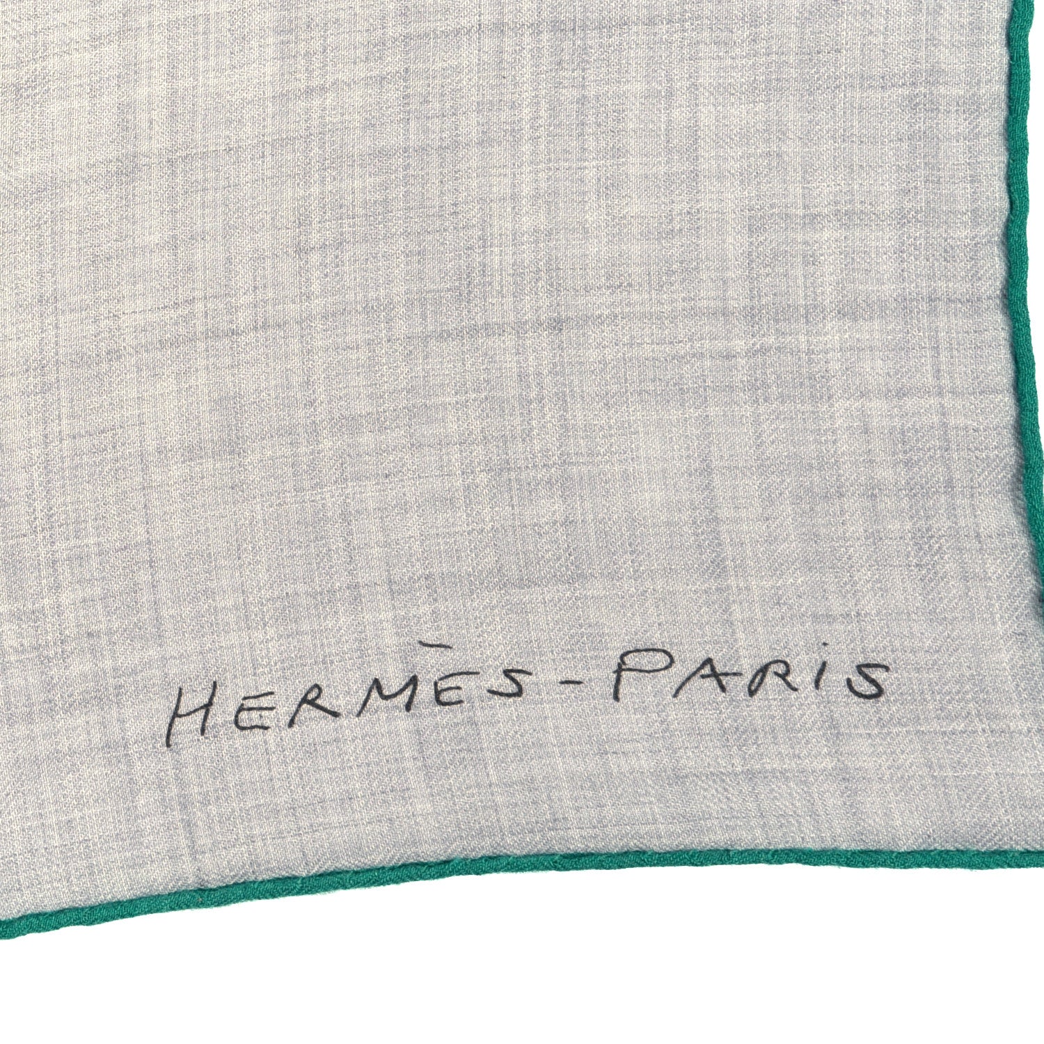 Hermes Cashmere Silk Une Rose Pour Alma Shawl 140 Gris Chine Sepia 3 of 6