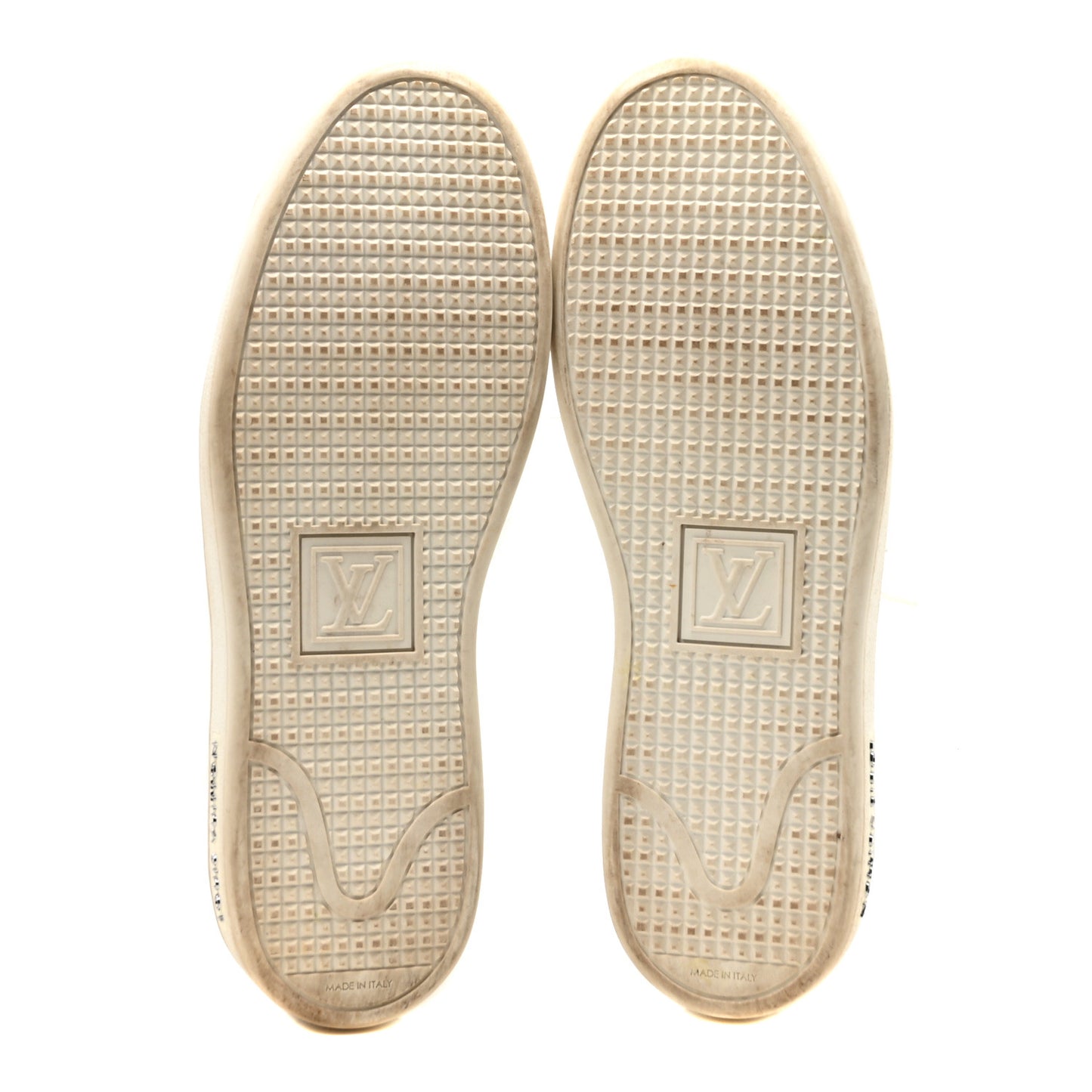 Metallic Calfskin Frontrow Sneakers 36.5 Silver