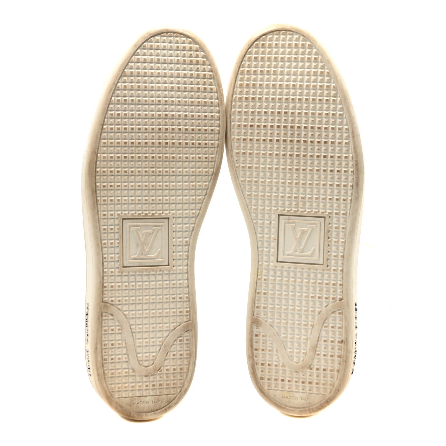 Louis Vuitton Metallic Calfskin Frontrow Sneakers 36.5 Silver 6 of 9