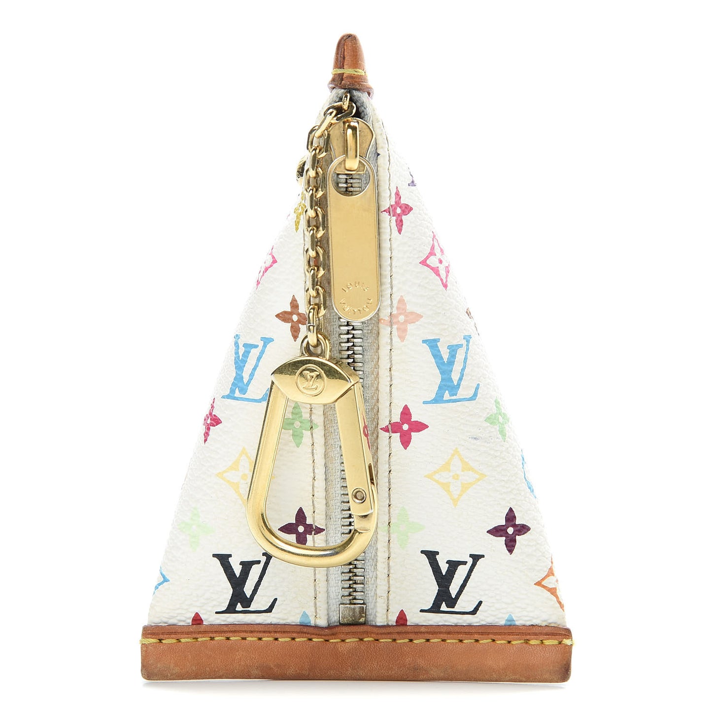 Monogram Multicolor Berlingot Coin Purse White