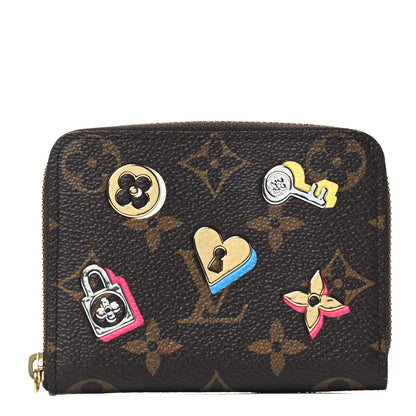 Louis Vuitton Monogram LV Love Lock Zippy Coin Purse 1 of 4