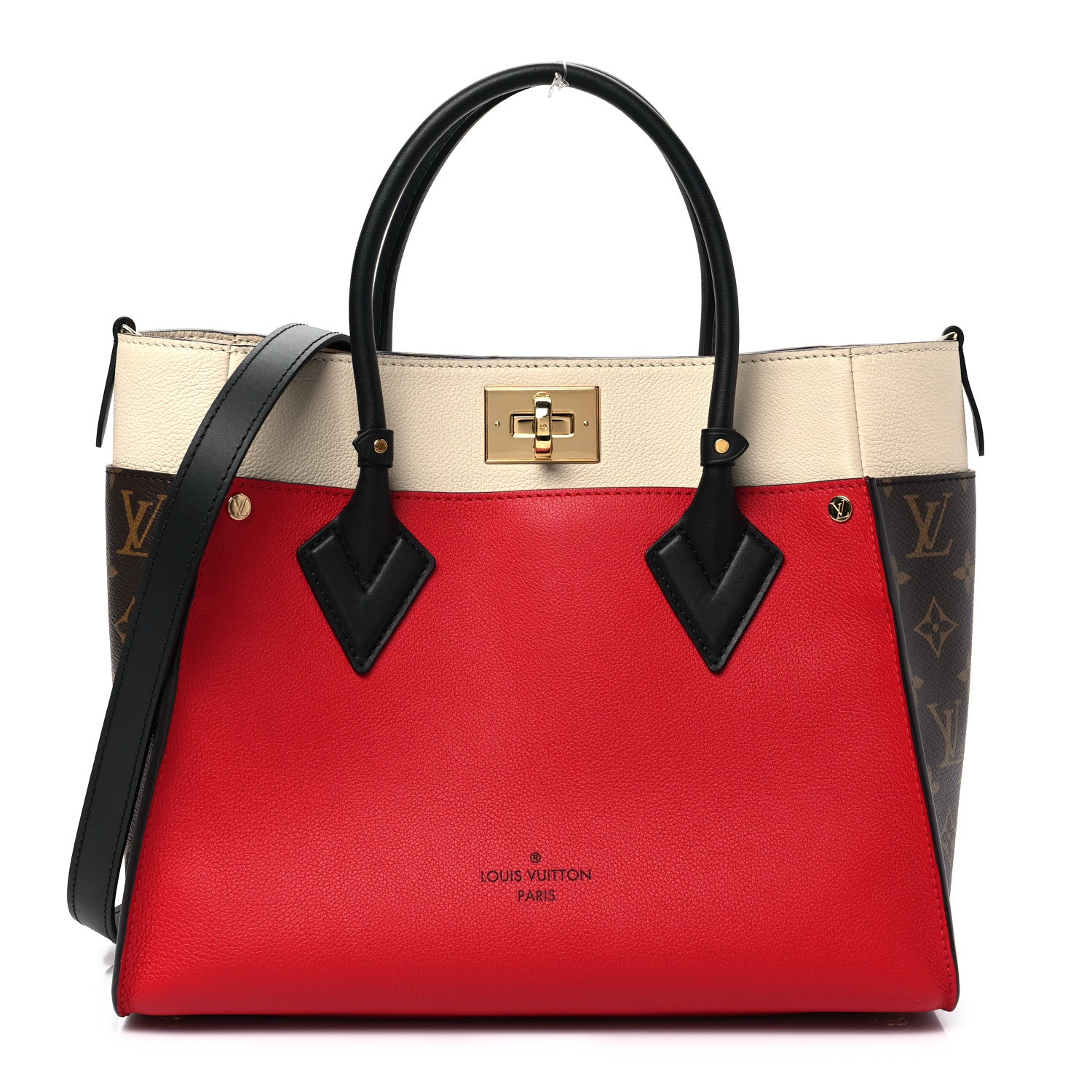 Louis Vuitton Calfskin Monogram On My Side Pirate Red 1 of 7