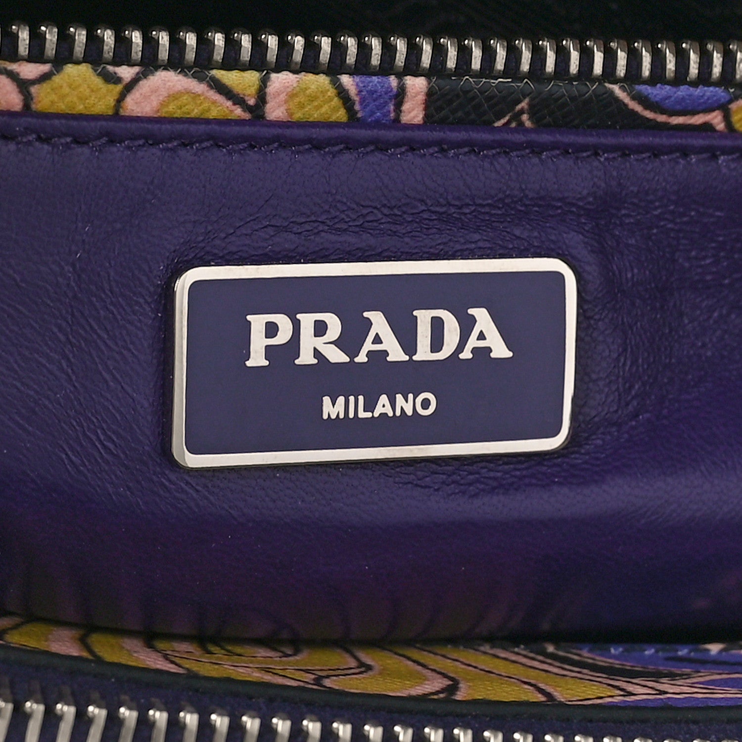 Prada Saffiano Tulip Print Small Galleria Double Zip Tote 7 of 9
