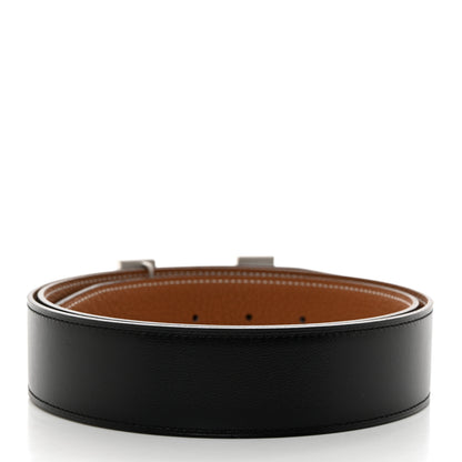 Hermes 135 Togo 32mm H Belt 95 38 Black Gold 2 of 10