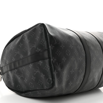 Louis Vuitton Monogram Eclipse Keepall Bandouliere 45 8 of 10