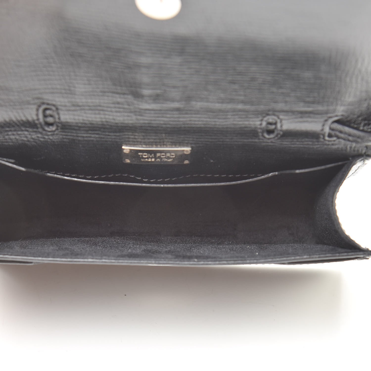 Tom Ford Calfskin Sedgwick Zip Clutch Black 5 of 12