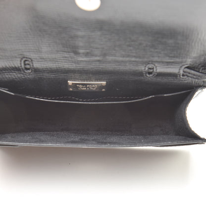Tom Ford Calfskin Sedgwick Zip Clutch Black 5 of 12