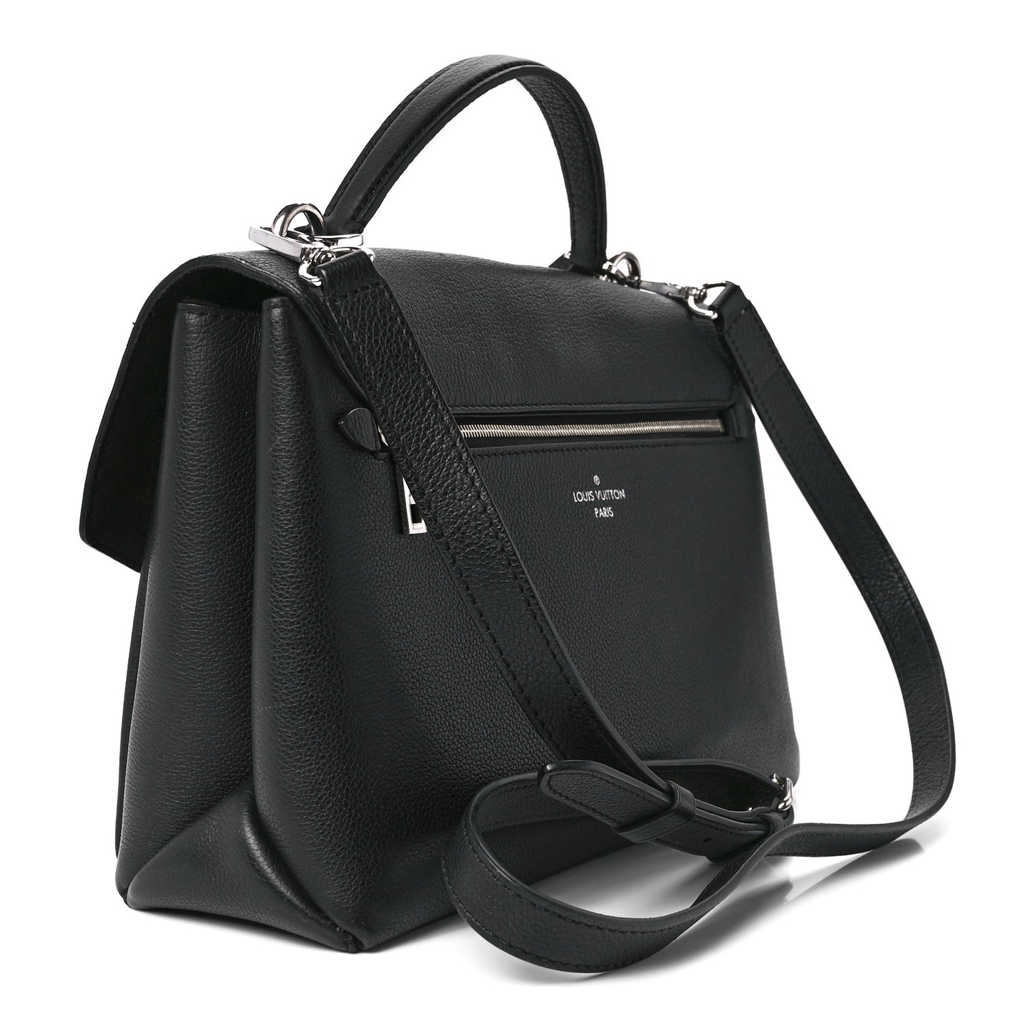 Soft Calfskin My Lockme Top Handle Black