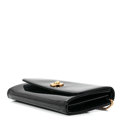 Versace Patent Medusa Clutch With Chain Black 8 of 10
