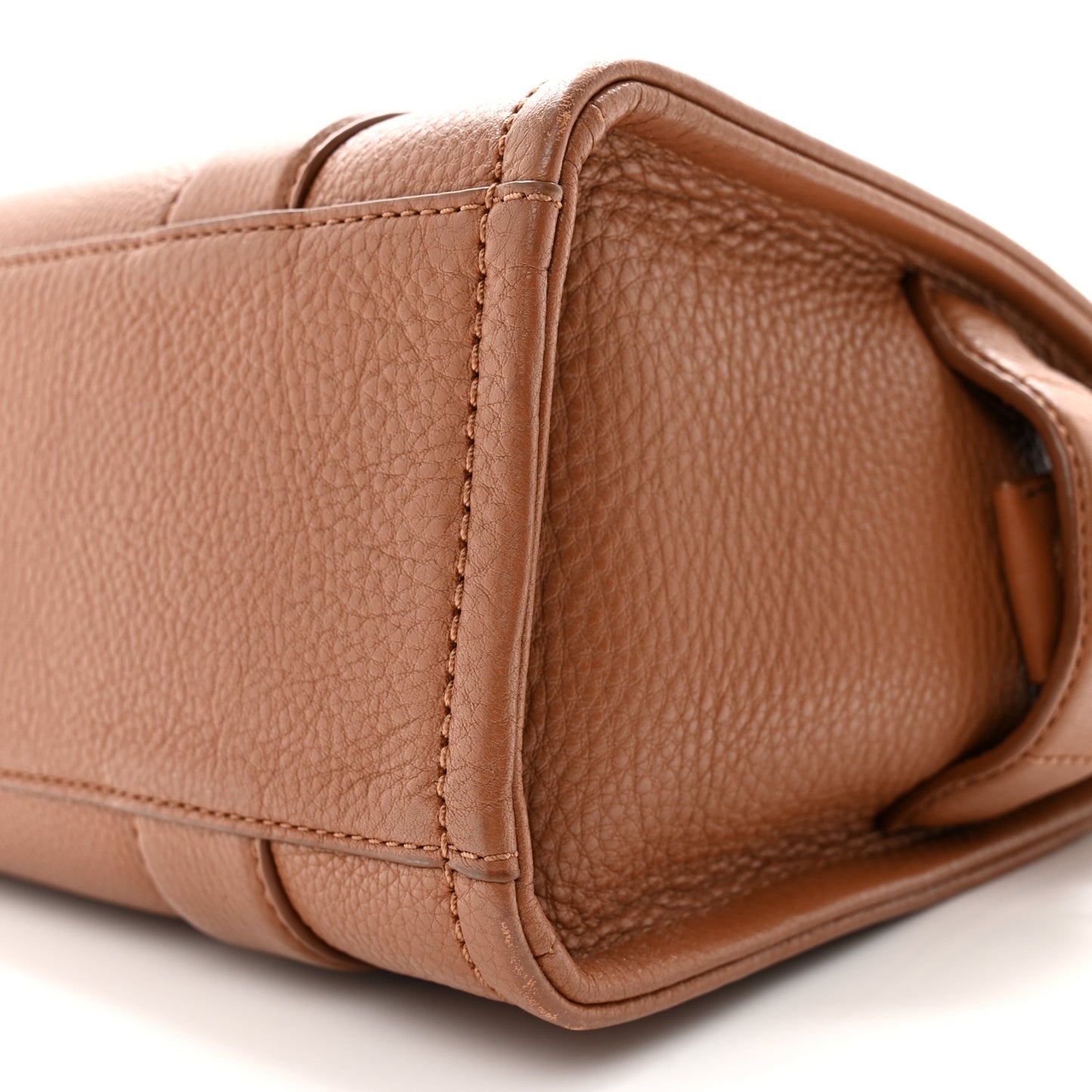 Grained Calfskin Small The Tote Bag Argan Oil