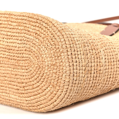 Celine Raffia Calfskin Triomphe Teen Panier Tan 10 of 10