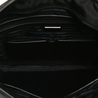 Prada Tessuto Nylon Saffiano Shopping Tote Black 8 of 15
