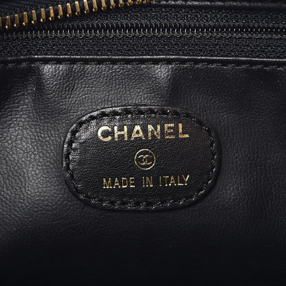 Chanel Caviar Timeless CC Cosmetic Pouch Bag Black 6 of 10