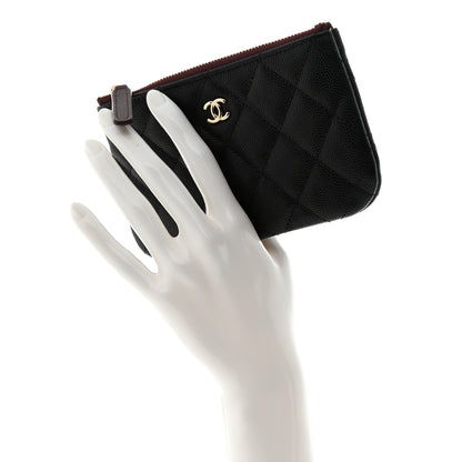 Chanel Caviar Quilted Small Cosmetic Case Black 2 of 9