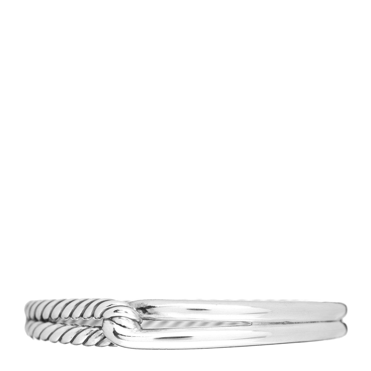 David Yurman Sterling Silver 10mm Single Loop Labyrinth Bracelet 1 of 4
