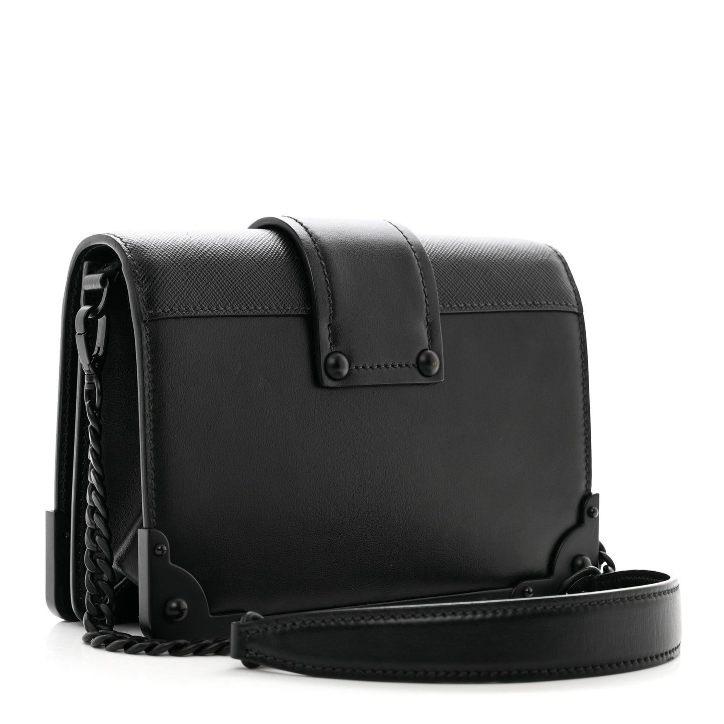 City Calfskin Saffiano Cahier Bag Black
