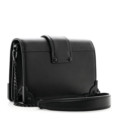 Prada City Calfskin Saffiano Cahier Bag Black 3 of 9