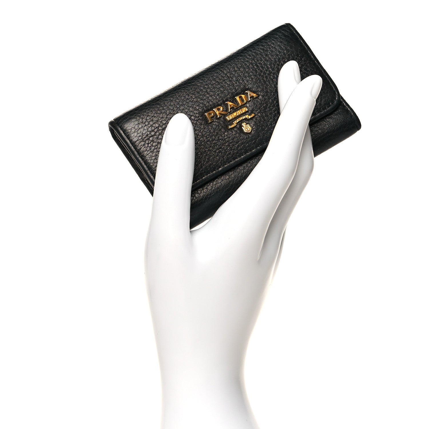 Prada Vitello Move 6 Key Holder Black 2 of 8