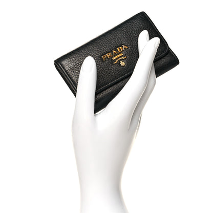 Prada Vitello Move 6 Key Holder Black 2 of 8