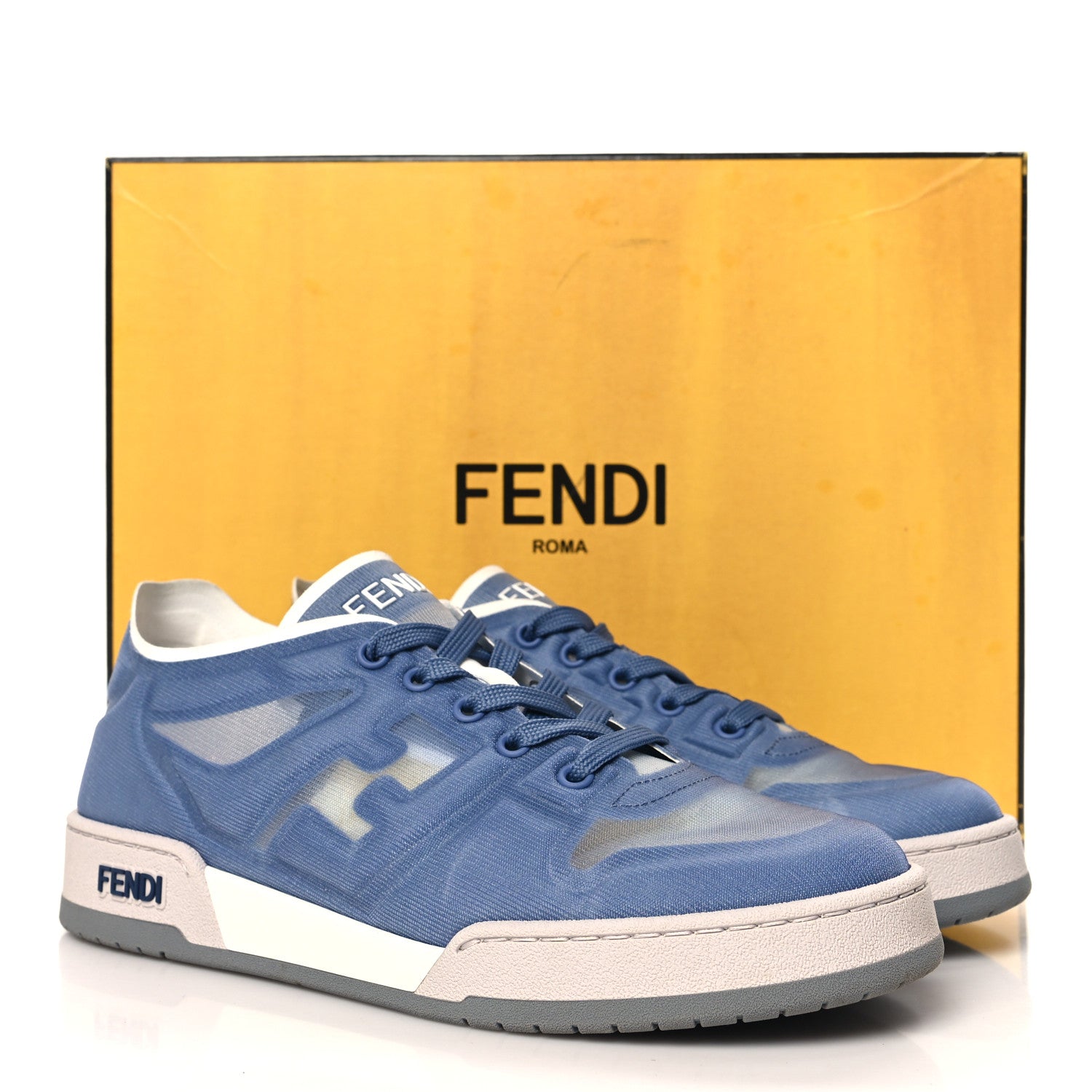 Fendi Fabric Mesh Fendi Match Low Top Sneakers 39 Perfect White 9 of 9