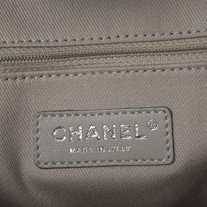 Chanel Glazed Calfskin Large Deauville Tote Black 8 of 8