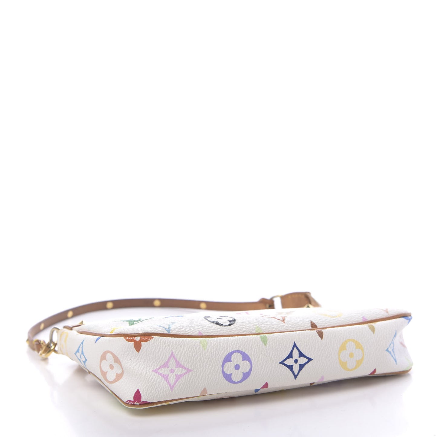 Monogram Multicolor Pochette Accessories White