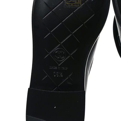 Chanel Lambskin Quilted CC Turnlock Loafers 36.5 Black 6 of 9