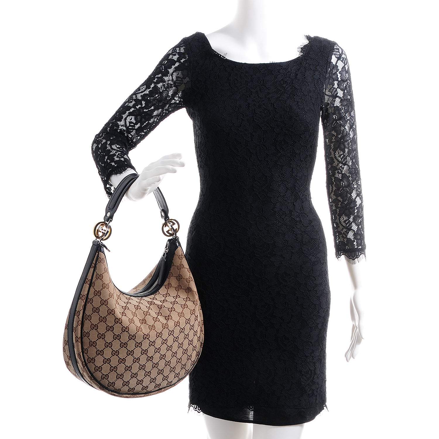 Gucci Monogram GG Twins Medium Hobo 2 of 7