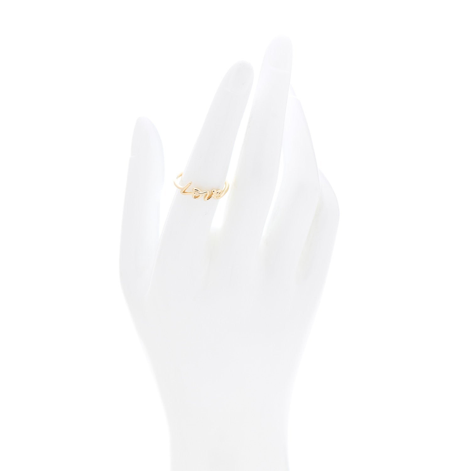 Tiffany 18K Yellow Gold Mini Paloma's Graffiti Love Ring 54 7 2 of 4