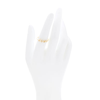 Tiffany 18K Yellow Gold Mini Paloma's Graffiti Love Ring 54 7 2 of 4