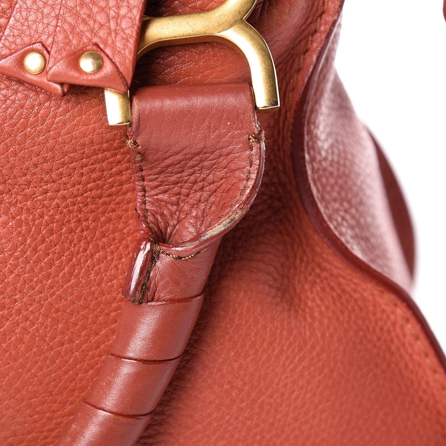 Calfskin Medium Marcie Satchel Clay