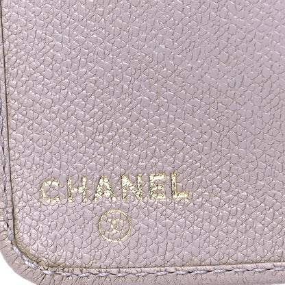 Chanel Grained Calfskin CC Button Pocket Agenda Cover Beige 8 of 13