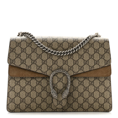 Gucci GG Supreme Monogram Medium Dionysus Shoulder Bag Taupe 1 of 13