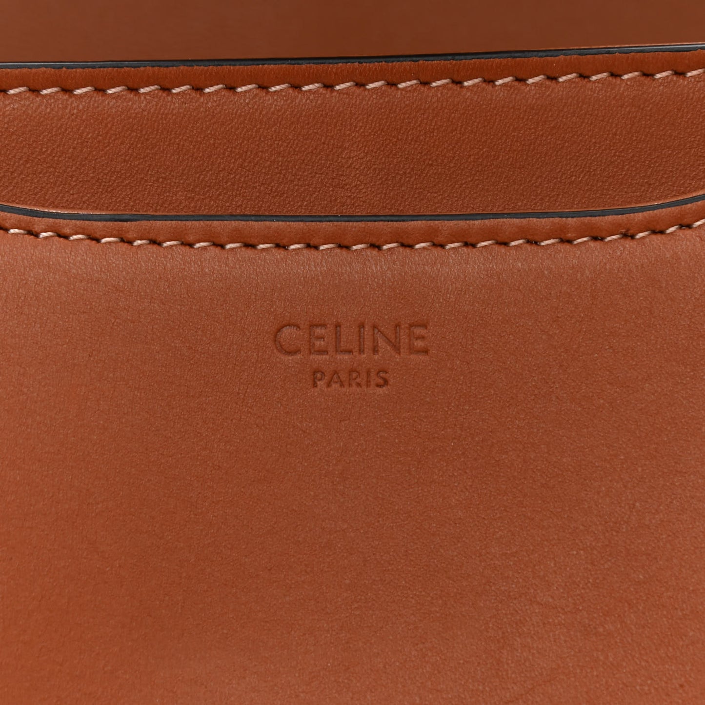 Natural Calfskin Besace Small 16 Tan