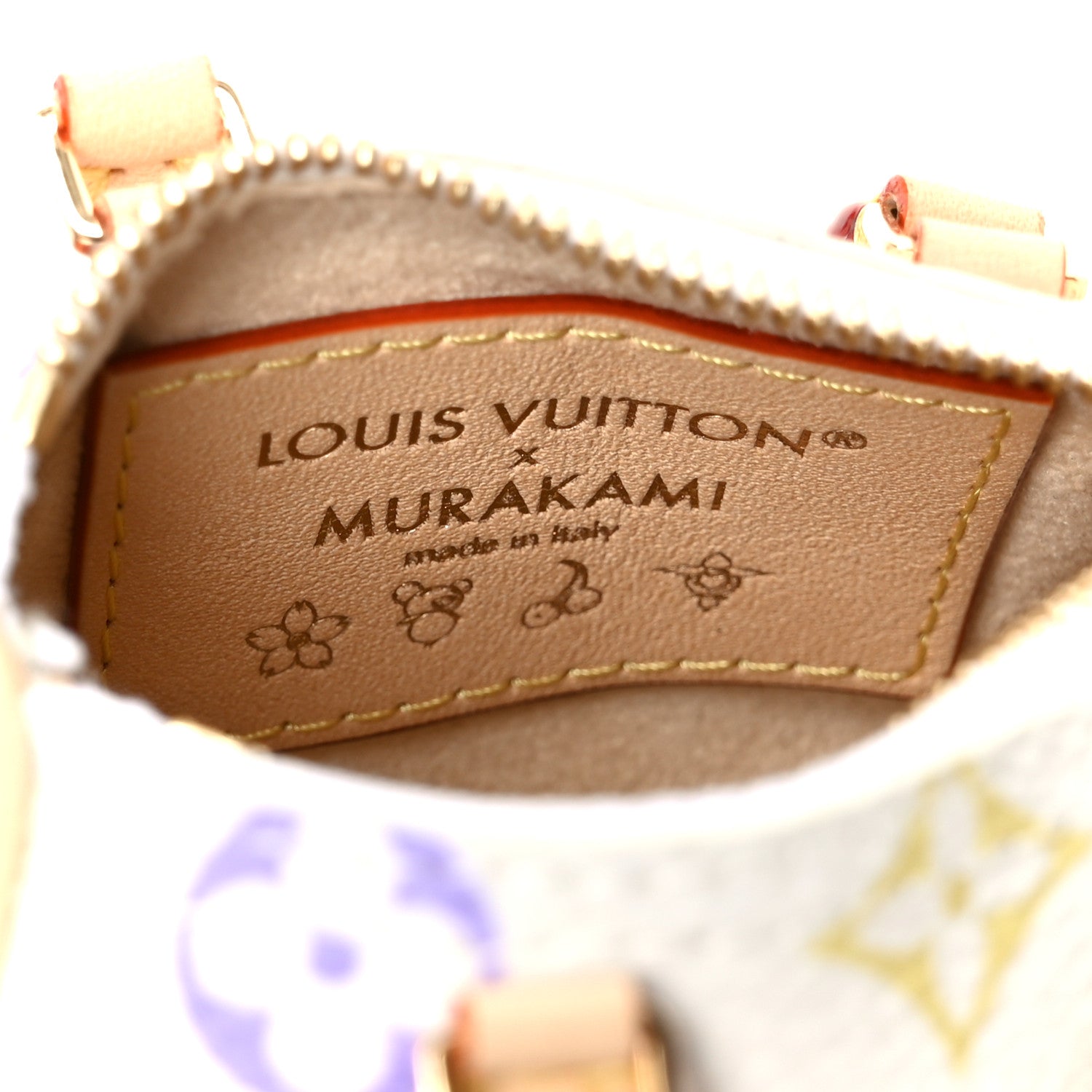 Louis Vuitton LV X TM Monogram Micro Speedy Bag Charm White 6 of 10